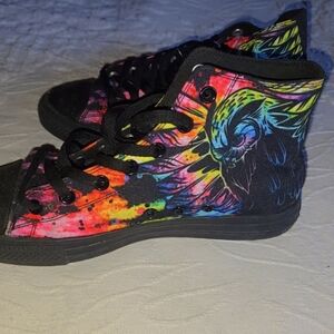 Colorful High-Top Women's Sneakers